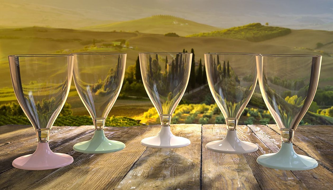 Kieliszek szklanka do napojów wielorazowa ZŁOTA