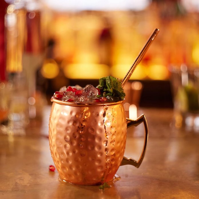 Metalowe kubki różowe  4 sztuki