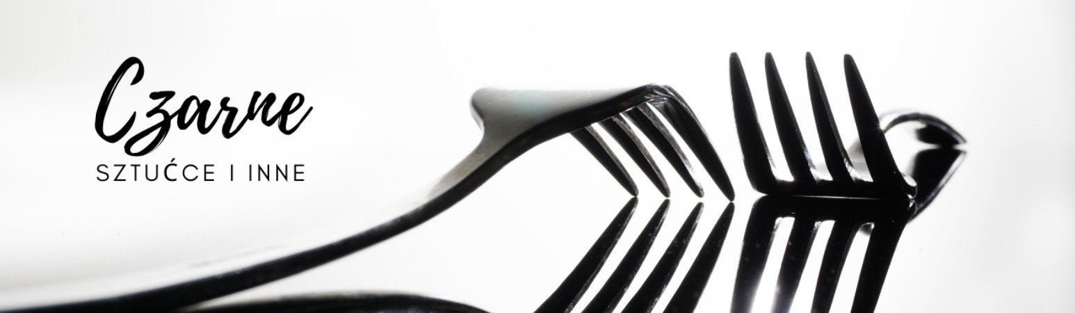 Sztućce czarne 36 el/ 6 os