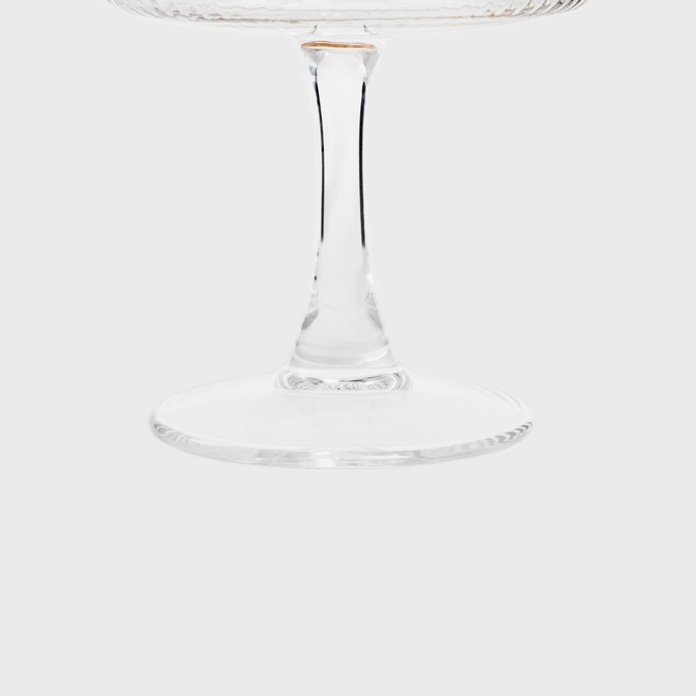 Kieliszkek do wina martini ze złotym rantem ryflowany 1 szt.