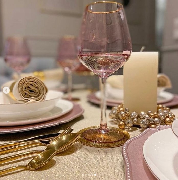 Sztućce złote 36 e l/ 6 os