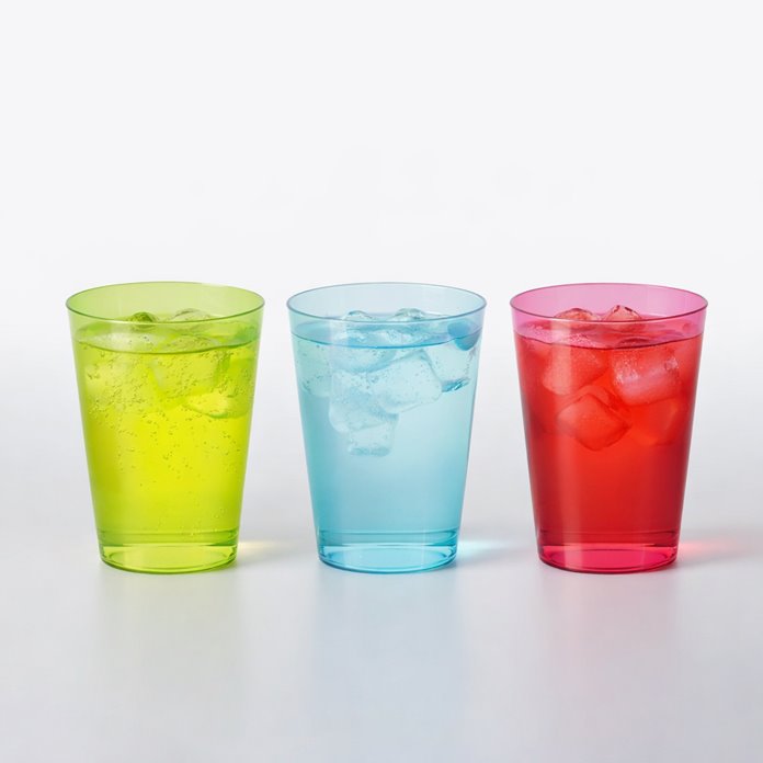 Zielone kubki plastikowe wielorazowe 25 szt