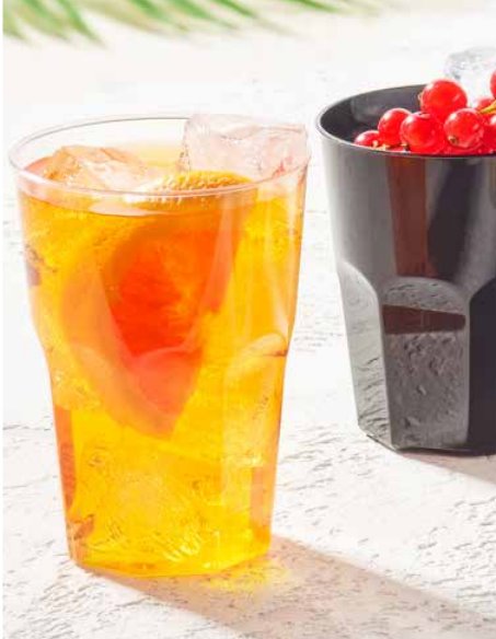 Czarne kubki plastikowe ZMYWARKA dla wymagających