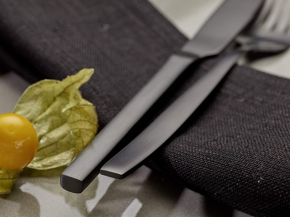 Czarne sztućce Echtwerk 30 el/ 6 os