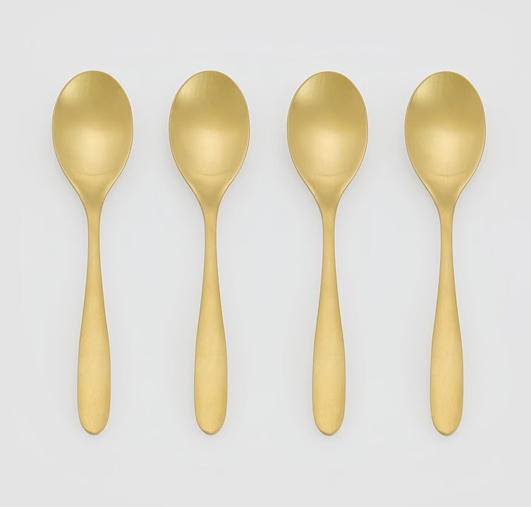 Złote łyżeczki 4 szt
