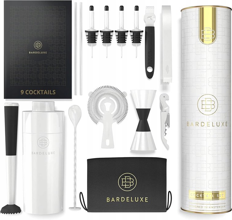 Zestaw barmański biały 12 elementów