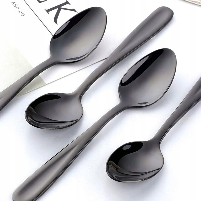 Łyżeczki czarne 12 sztuk