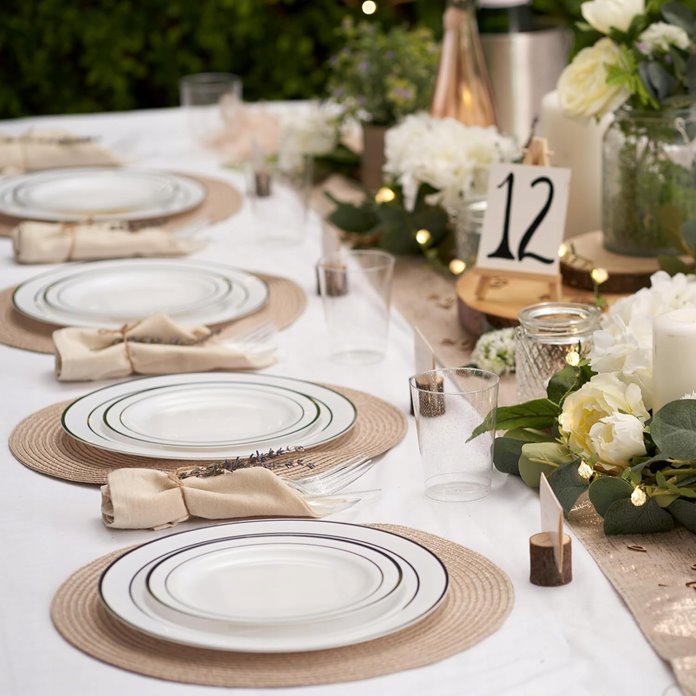 Zestaw imprezowy dla 25 osób srebrny