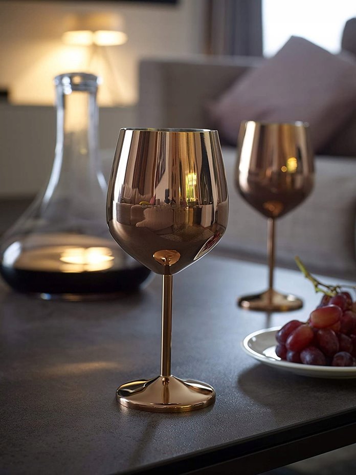 Kieliszek do wina miedziany stalowy  0,5 l