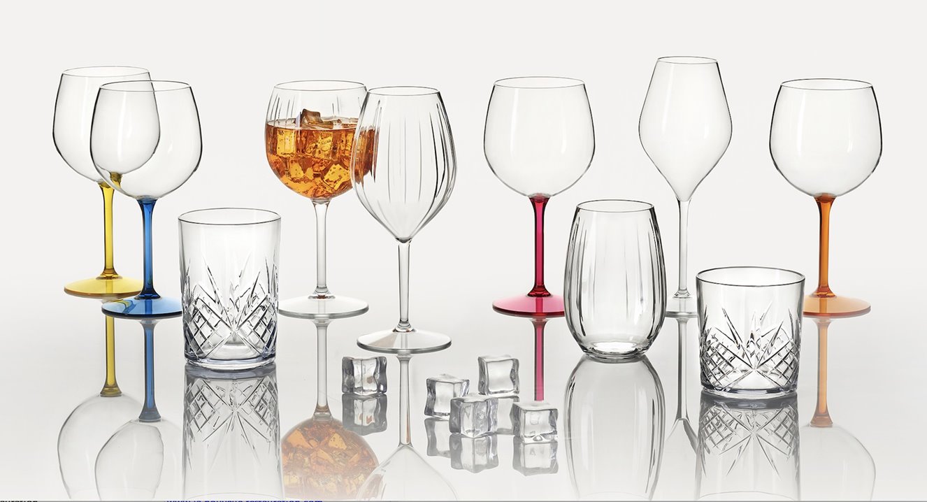 Kieliszek plastikowy do aperol pomarańczowy 550 ml