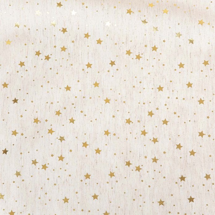 Obrus w złote gwiazdki śliczny 130x180 cm