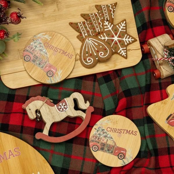 Obrus w kratę Tartan święta Bawełna Świąteczny130x180 bawełniany Homla