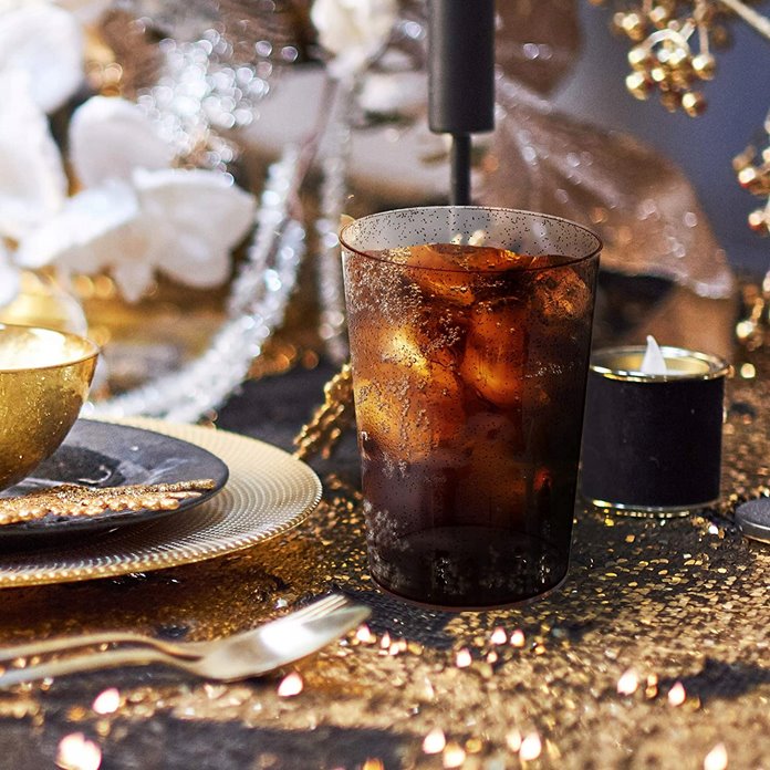 Kubki wielorazowe złote 10 szt