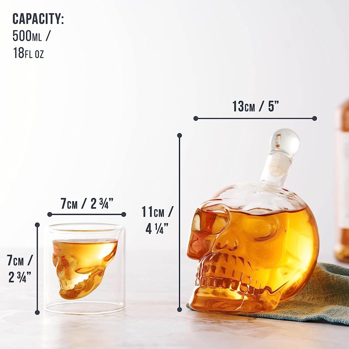 Karafka do Whisky alkoholu w kształcie czaszki