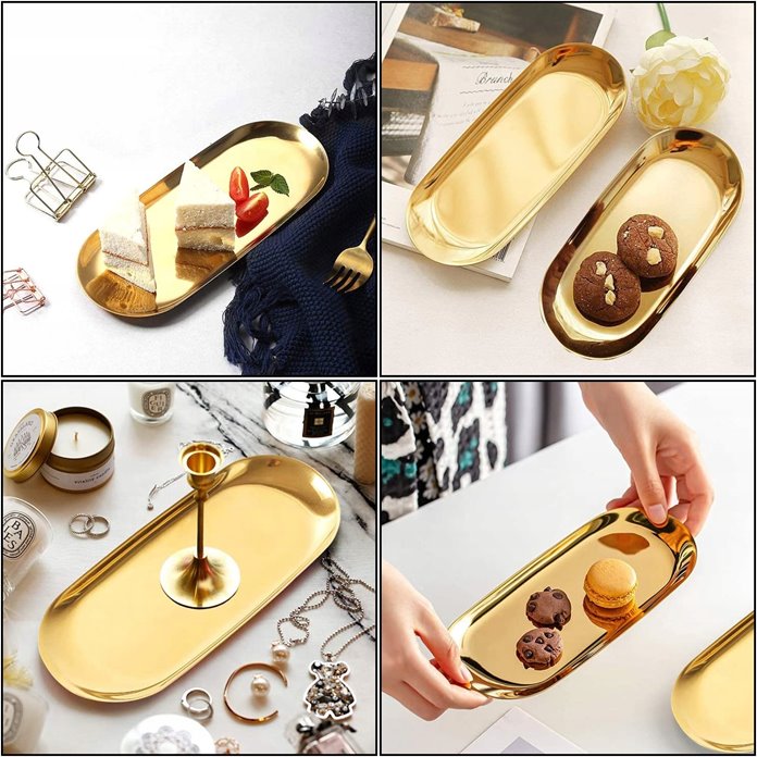 Tacka dekoracyjna złota 30 cm