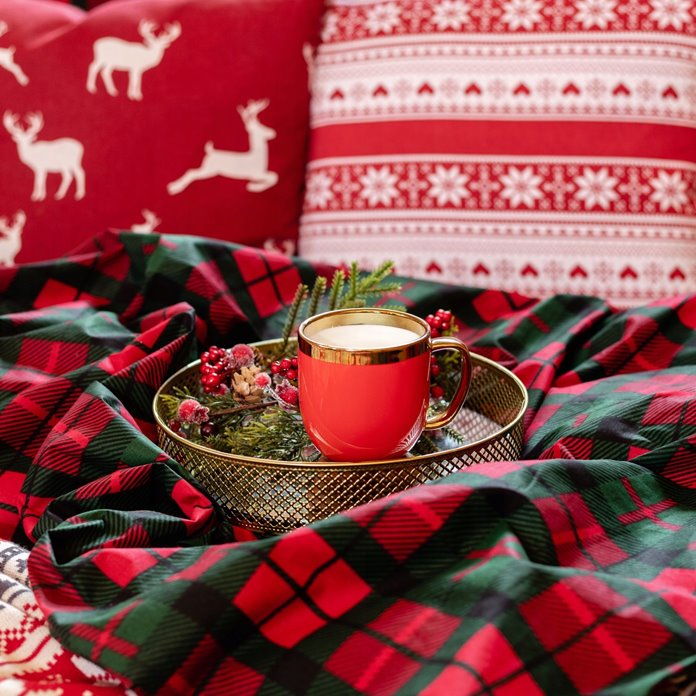 Pościel w kratę 220x200 bawełna prezent Świąteczna Święta wigilia Tartan