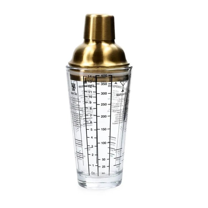 Shaker do drinków złoty 0,4l