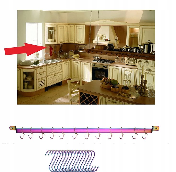 Zestaw przyborów kuchennych opalizujący 37 el