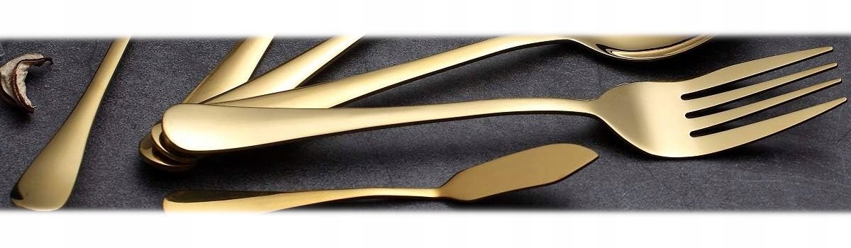 Złoty widelec do wędliny