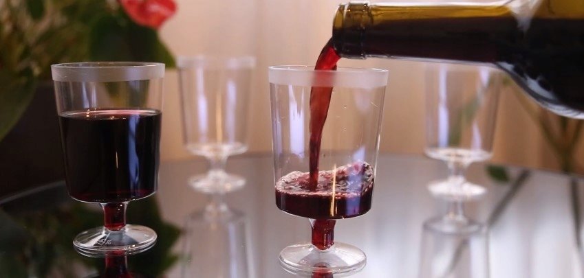 Kieliszki wielorazowe 10 sztuk na wesele poprawiny