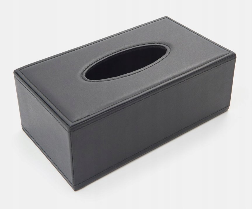 Chustecznik czarny ekoskóra