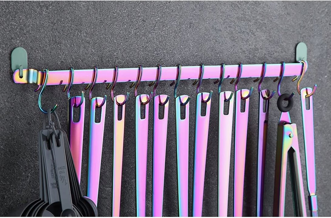 Zestaw przyborów kuchennych opalizujący 37 el