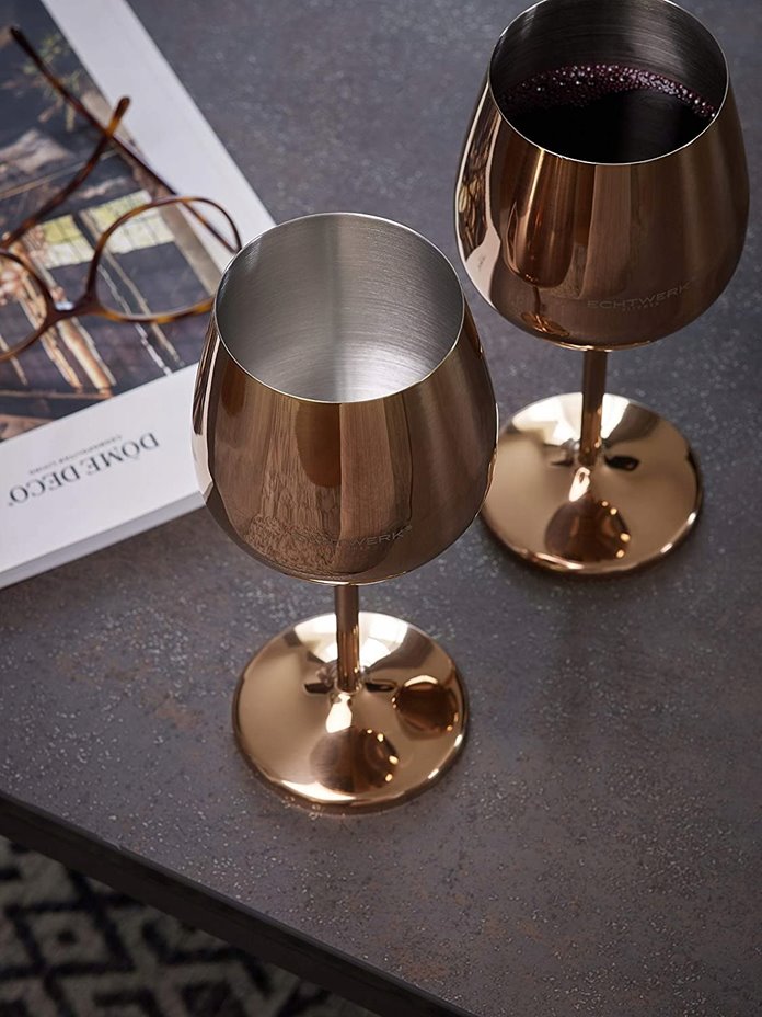 Kieliszek do wina miedziany stalowy  0,5 l
