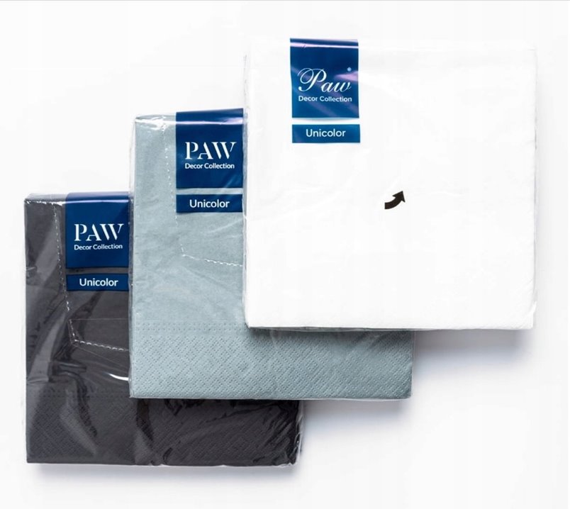 Serwetki papierowe PAW białe 20 sztuk