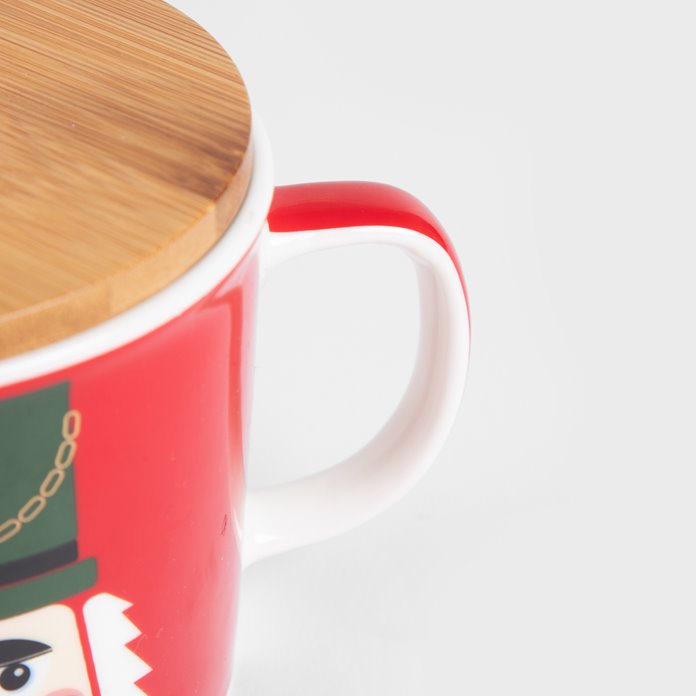 Kubek Homla z wieczkiem na prezent 340 ml dziadek do orzechów