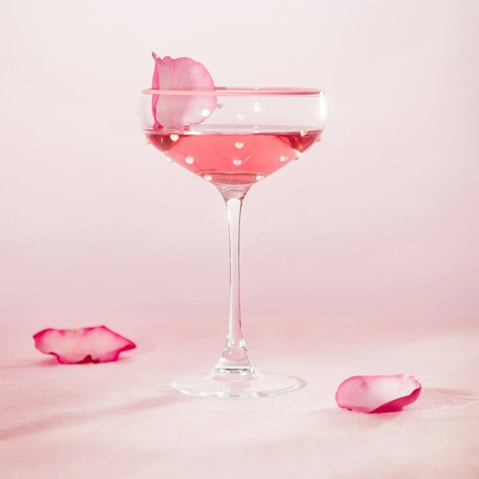 Kieliszki do martini w serduszka przezroczysty 200ml 1 szt.