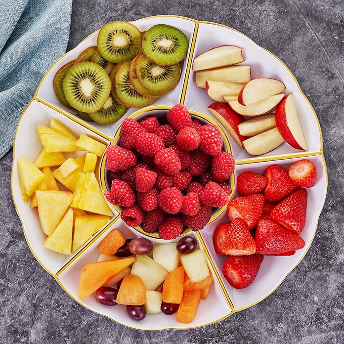 Półmisek plastikowy do przekąsek złoty Wielorazowy