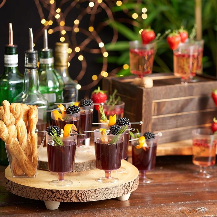 Kieliszki wielorazowe 10 sztuk na wesele poprawiny