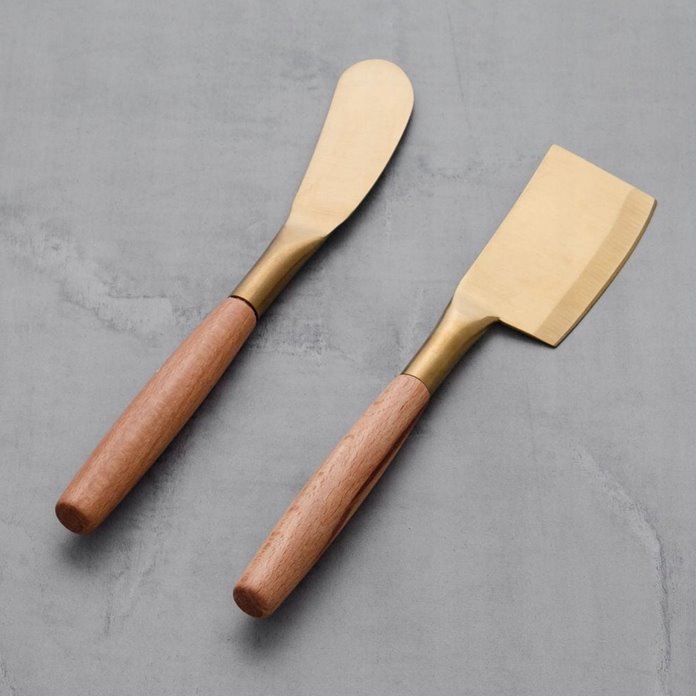 Nóż do sera złoty