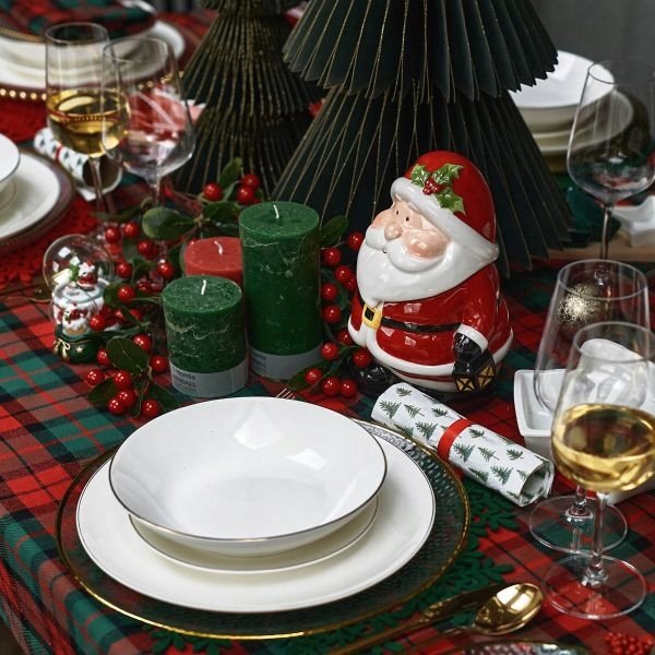 Obrus w kratę Tartan święta Bawełna Świąteczny130x180 bawełniany Homla