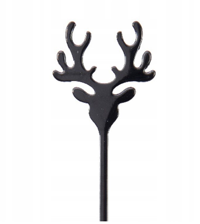 Łyżeczki z rogami czarne 2 szt