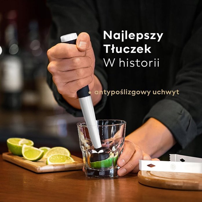 Zestaw barmański biały 12 elementów