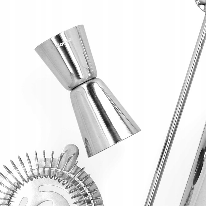 Zestaw koktajlowy srebrny