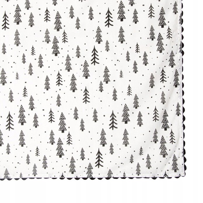 Obrus świąteczny w choinki 150x220