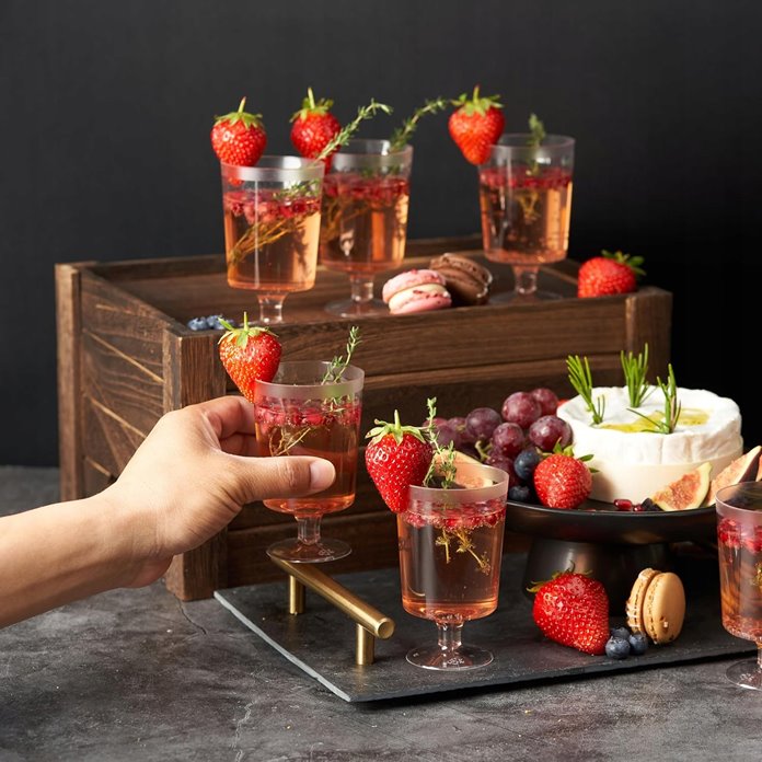 Kieliszki wielorazowe 10 sztuk na wesele poprawiny