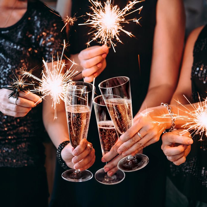 Kieliszki do szampana różowe wielorazowe 10 szt