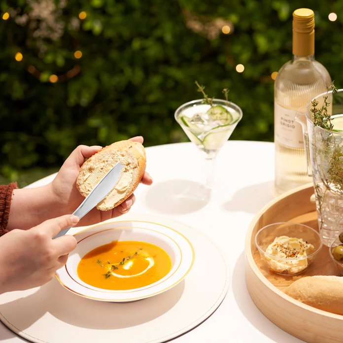 Srebrne sztućce wielorazowe plastikowe 30 el.