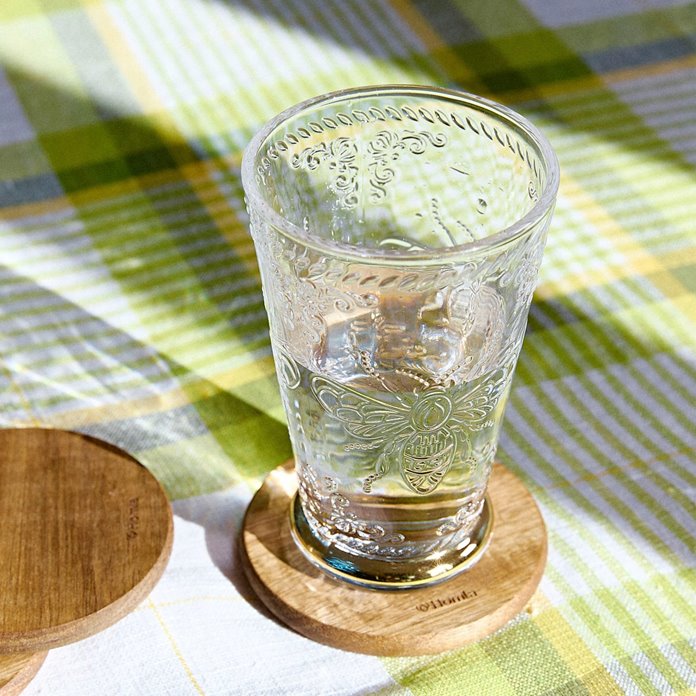 Szklanka do drinków Homla ze złota nóżką 0,35 ml śliczna na wiosnę lato