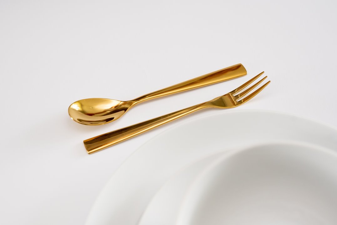 Łyżeczki Otto Koning złote 6 sztuk