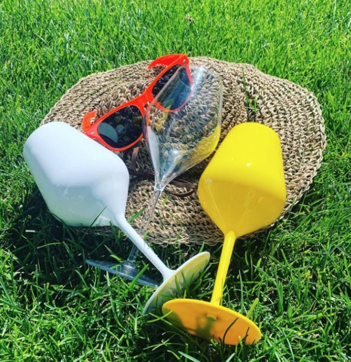 Kieliszek do wina biały Tworzywo wielorazowy