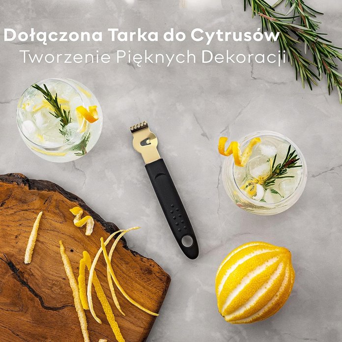 Zestaw barmański złoty 12 elementów