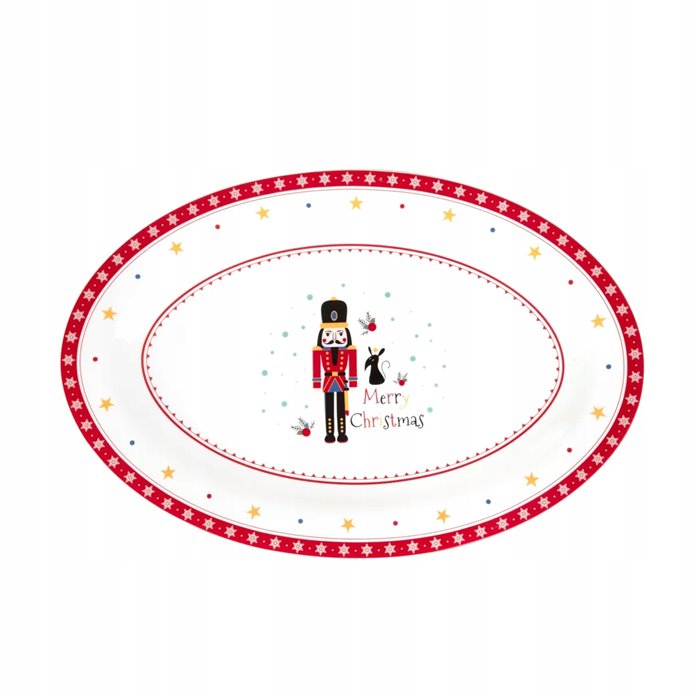 Talerz naczynie do serwowania NUTCRACKER owalne 24x36 cm święta Wigilia