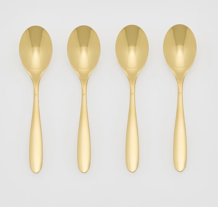 Złote łyżeczki 4 szt