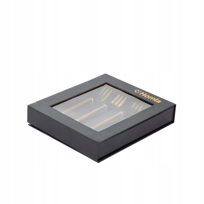 Złote widelczyki 4 sztuki