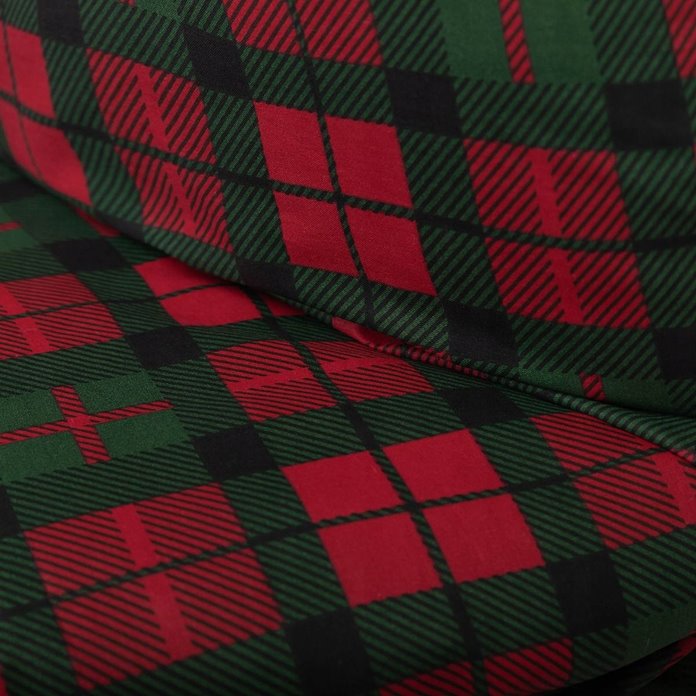 Pościel w kratę 220x200 bawełna prezent Świąteczna Święta wigilia Tartan