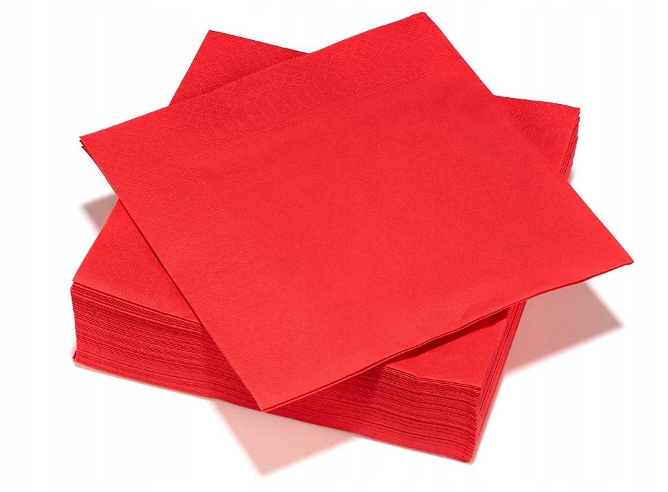 Serwetki papierowe 20 szt czerwone